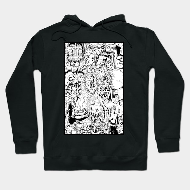 T2 Art Poster (paintchips) Hoodie by paintchips